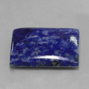 Sodalita azul natural 30,07ct, baguete, opaco