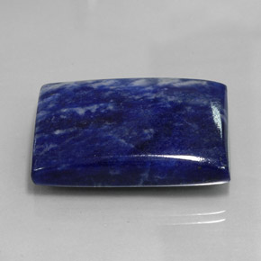 Sodalita azul natural 60,46ct, baguete, opaco
