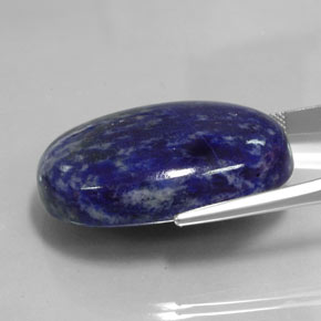 Sodalita Azul-marinho Natural 80.10ct, Corte Oval, Opaco