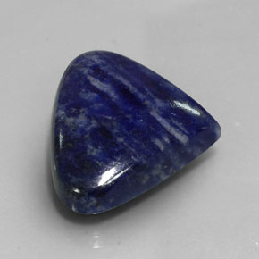 Sodalita Violeta Azul Natural 30.99ct, Formato de pêra, Opaco