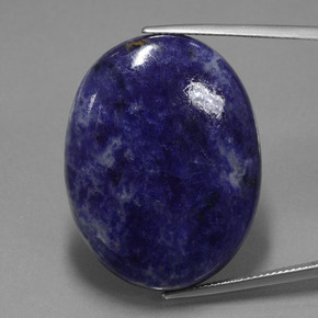 Sodalita Violeta Azul Natural 41.15ct, Corte Oval, Opaco