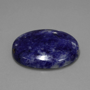 Sodalita Violeta Azul Natural 41.15ct, Corte Oval, Opaco