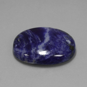 Sodalita azul natural 40,90ct, corte oval, opaco