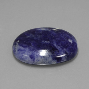 Sodalita Violeta Azul Natural 36.76ct, Corte Oval, Opaco