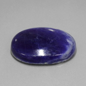 Sodalita Violeta Azul Natural 60.10ct, Corte Oval, Opaco