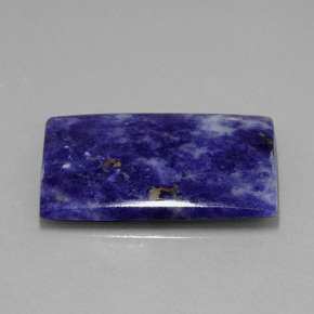 Sodalita Violeta Azul Natural 21.41ct, baguete, Opaco