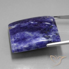 Sodalita Azul-marinho Natural 78.48ct, Quadrado, Opaco