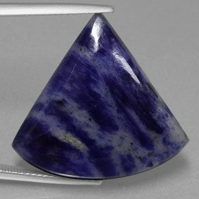 Sodalita Violeta Azul Natural 22.74ct, Forma extravagante, Opaco