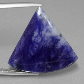Sodalita azul natural 18,39ct, forma extravagante, opaco