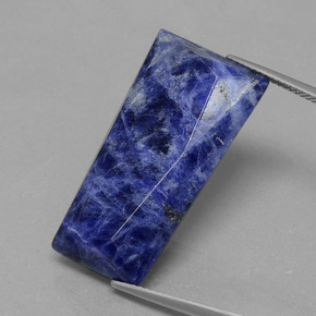 Sodalita azul natural 19,19ct, forma extravagante, opaco