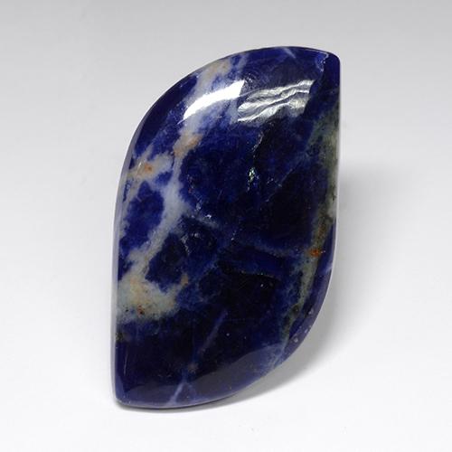 Sodalita azul natural 38,13ct, forma extravagante, opaco