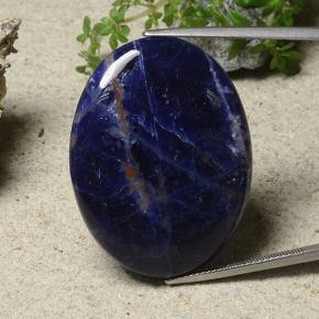 Sodalita multicolorido natural 33,58ct, corte oval, opaco