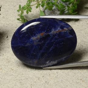 Sodalita multicolorido natural 33,58ct, corte oval, opaco