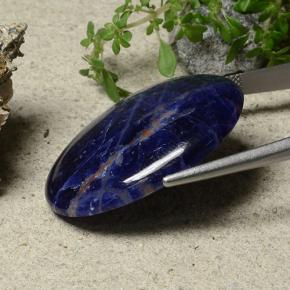 Sodalita multicolorido natural 33,58ct, corte oval, opaco