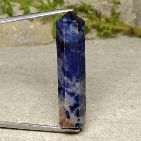 Sodalita azul natural 24,34ct, forma extravagante, opaco