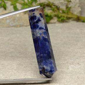Sodalita azul natural 24,34ct, forma extravagante, opaco