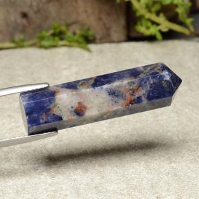 Sodalita multicolorido natural 20,35ct, forma extravagante, opaco