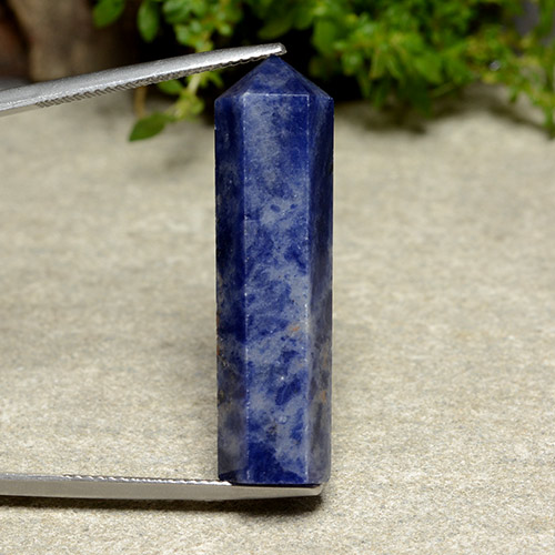 Sodalita Azul-marinho Natural 21.92ct, Forma extravagante, Opaco