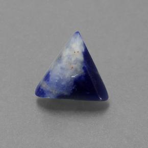 Sodalita azul natural 1,65ct, trillion, opaco