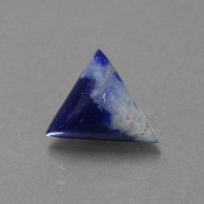 Sodalita azul natural 1,65ct, trillion, opaco
