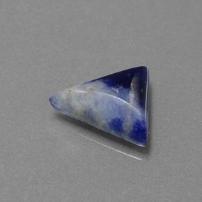 Sodalita azul natural 1,65ct, trillion, opaco