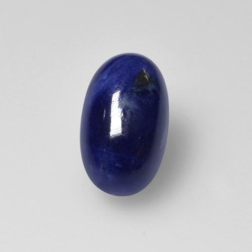 Sodalita azul natural 1,20ct, corte oval, opaco