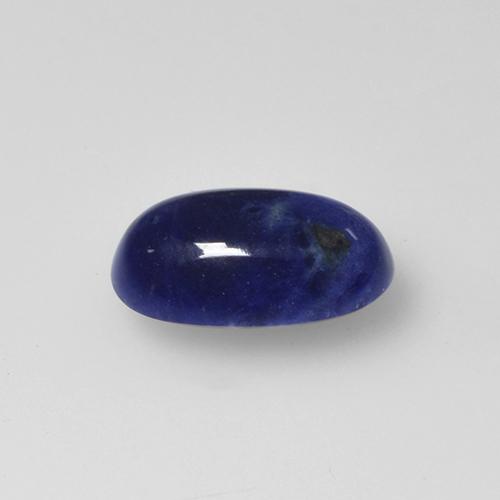 Sodalita azul natural 1,20ct, corte oval, opaco