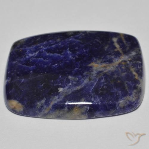 Sodalita Azul escuro Natural 30.73ct, Almofada, Opaco