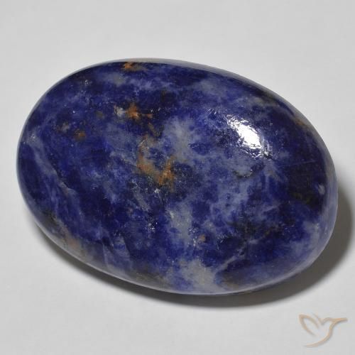 Sodalita Azul profundo Natural 54.28ct, oval, Opaco