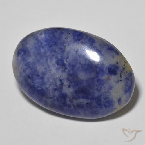 Sodalita Azul acinzentado Natural 29.83ct, oval, Opaco
