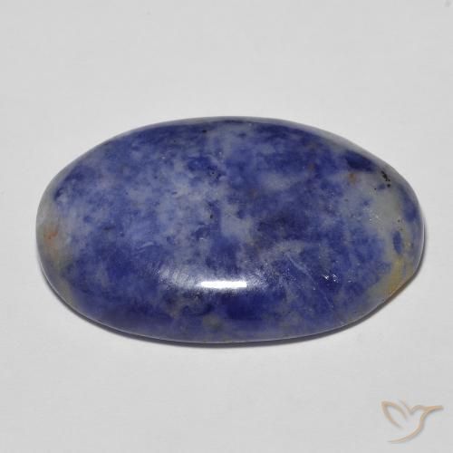 Sodalita Azul acinzentado Natural 29.83ct, oval, Opaco