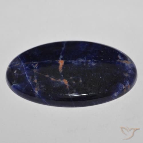 Sodalita Azul-marinho Natural 29.90ct, oval, Opaco