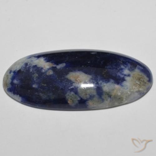 Sodalita Azul-marinho Natural 23.22ct, oval, Opaco