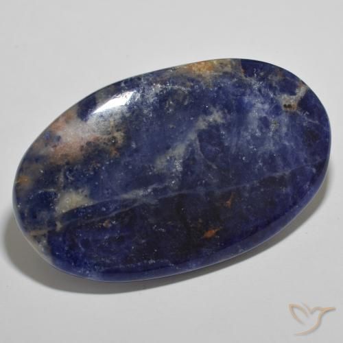Sodalita Azul profundo Natural 52.14ct, oval, Opaco