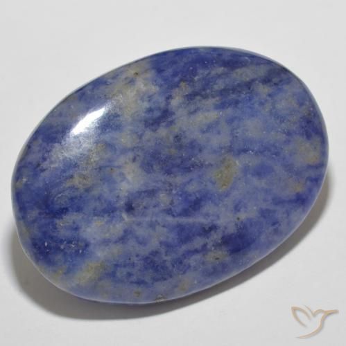 Sodalita Azul-marinho Natural 37.13ct, oval, Opaco