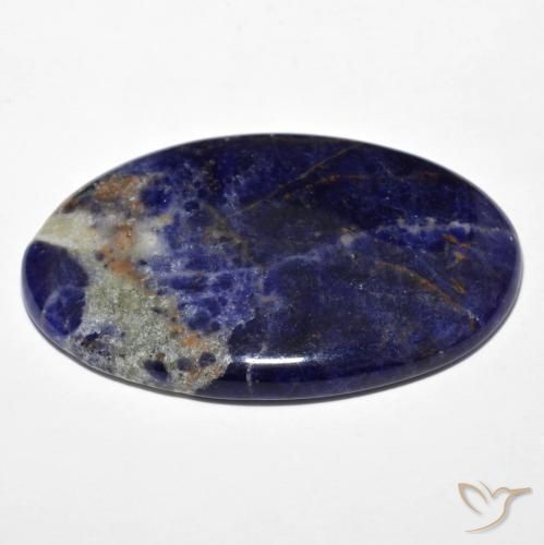 Sodalita Azul escuro Natural 31.93ct, oval, Opaco
