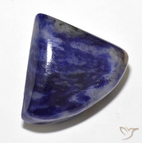 Sodalita Azul-marinho Natural 24.44ct, Trilhão, Opaco