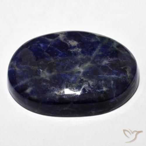 Sodalita Azul-marinho Natural 44.30ct, oval, Opaco