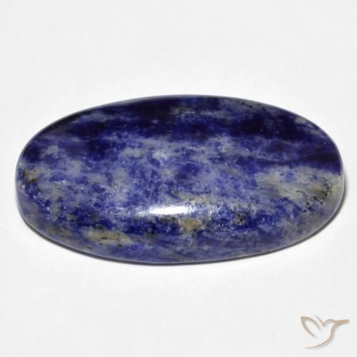 Sodalita Azul-marinho Natural 34.08ct, oval, Opaco