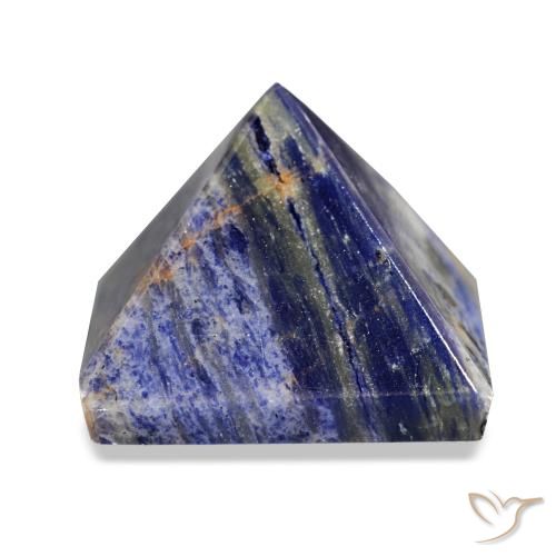 Sodalita azul-marinho natural 75,20ct, quadrado, opaco