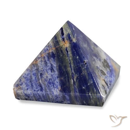 Sodalita azul-marinho natural 75,20ct, quadrado, opaco