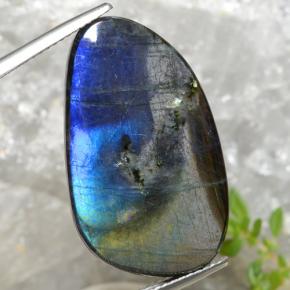 Espectrolita multicolorido natural 14,98ct, forma extravagante, opaco