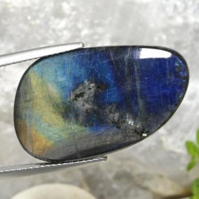Espectrolita multicolorido natural 14,98ct, forma extravagante, opaco
