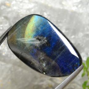 Espectrolita multicolorido natural 14,98ct, forma extravagante, opaco