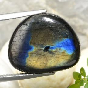 Espectrolita multicolorido natural 9,04ct, forma extravagante, opaco