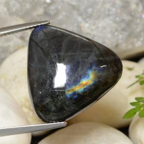 Spectrolite Multicolorido Natural 21.80ct, Trilhão, Opaco