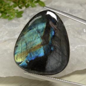 Espectrolita multicolorido natural 18,60ct, trillion, opaco