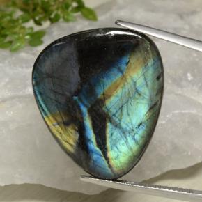 Espectrolita multicolorido natural 18,60ct, trillion, opaco