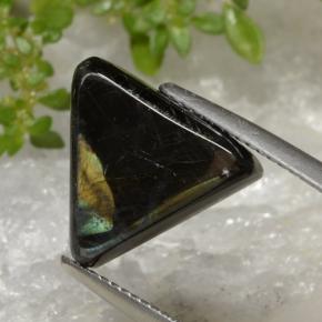 Espectrolita multicolorido natural 5,25ct, trillion, opaco