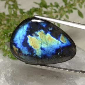 Espectrolita multicolorido natural 9,44ct, forma extravagante, opaco